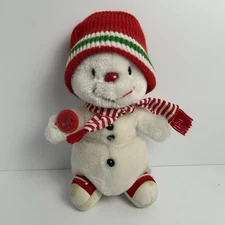 Russ Berrie Snowflake Plush 10" Vintage Frosty Christmas