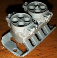 Fabresinworks 24823 Ford High Rise Tunnel Ram Intake W2 4bbl Carbs 125 Scale