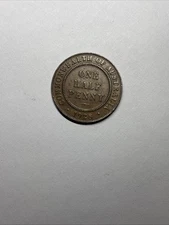 Australia 1928 Half Penny- High Grade A/unc-KGV Key Date Low Montage, Rare