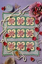 PRETTY Floral Squares Doily/CROCHET PATTERN INSTRUCTIONS ONLY