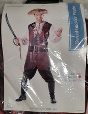 High Seas Swashbuckler Pirate Buccaneer Adult Halloween Costume  Large 40-42 
