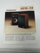 Pioneer HPM-40 altoparlante vintage opuscolo libretto anni 70