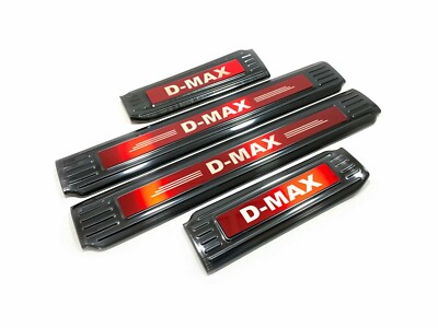 For Isuzu D-MAX Auto Accessories Stainless Steel Door Sill Scuff Plate Sticker 