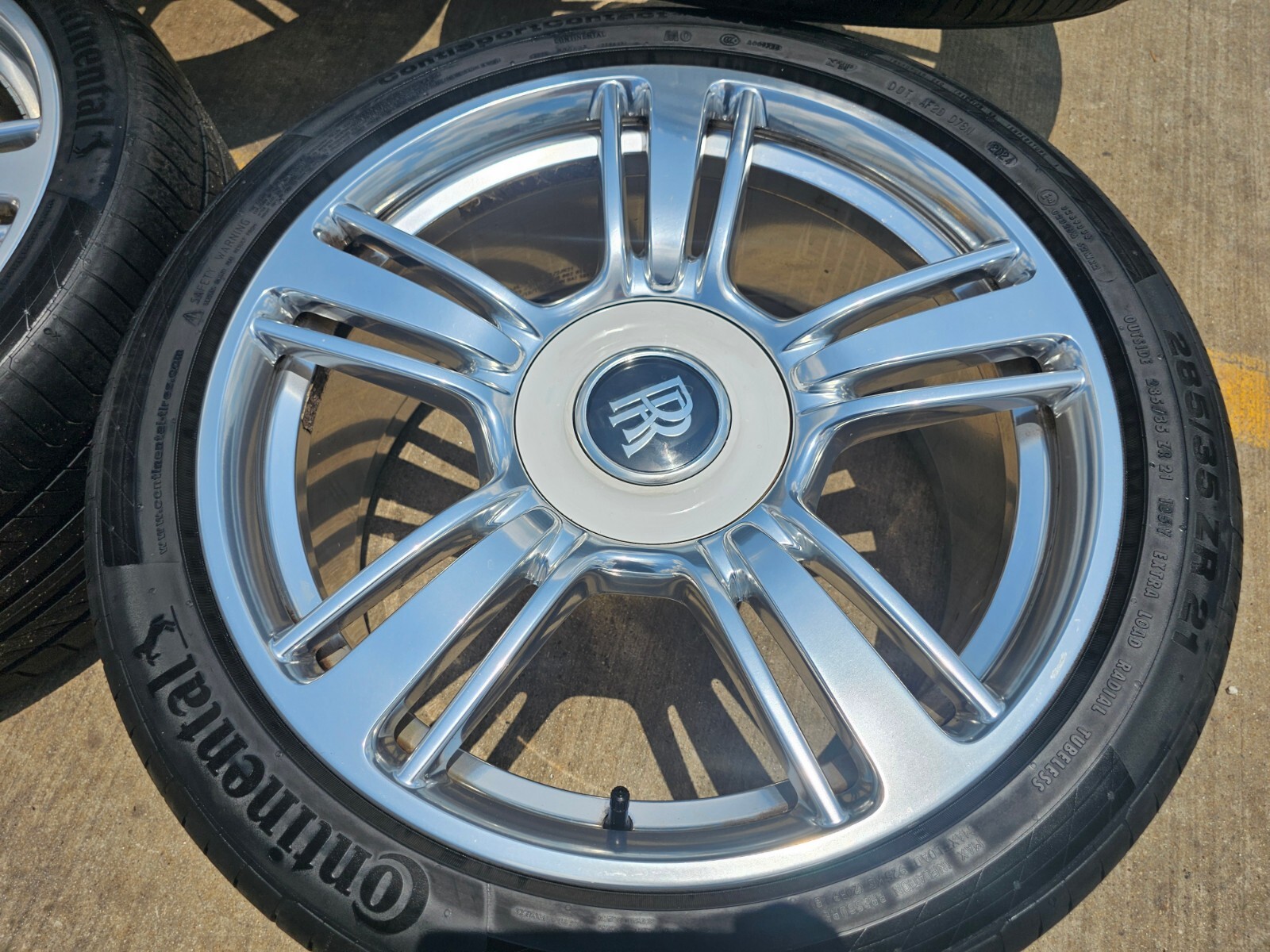 21" Rolls Royce Wraith Ghost Dawn OEM wheels rims tires 5x120 CONTINENTAL