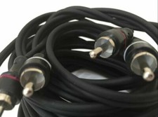 5 m Cinch Messgerät sauerstofffrei Autoradio hohe gute Qualität OFC Kabel schwarz Leitung