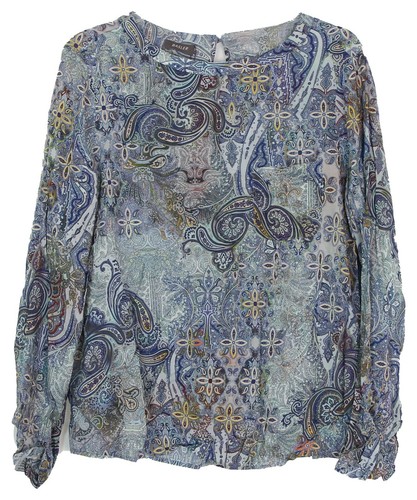Blouse Tunic Shirt Top Shirt Blue 