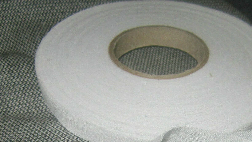 EU MARKEN WARE (0,10 € /m) 100 m Bügelvlies formband 10 mm Breit Farbe Weiß EU Ware (stw 1