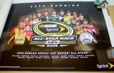 2009 Sprint NASCAR Cup Series Racing Poster Stewart Dale Earnhardt Jeff Gordon +