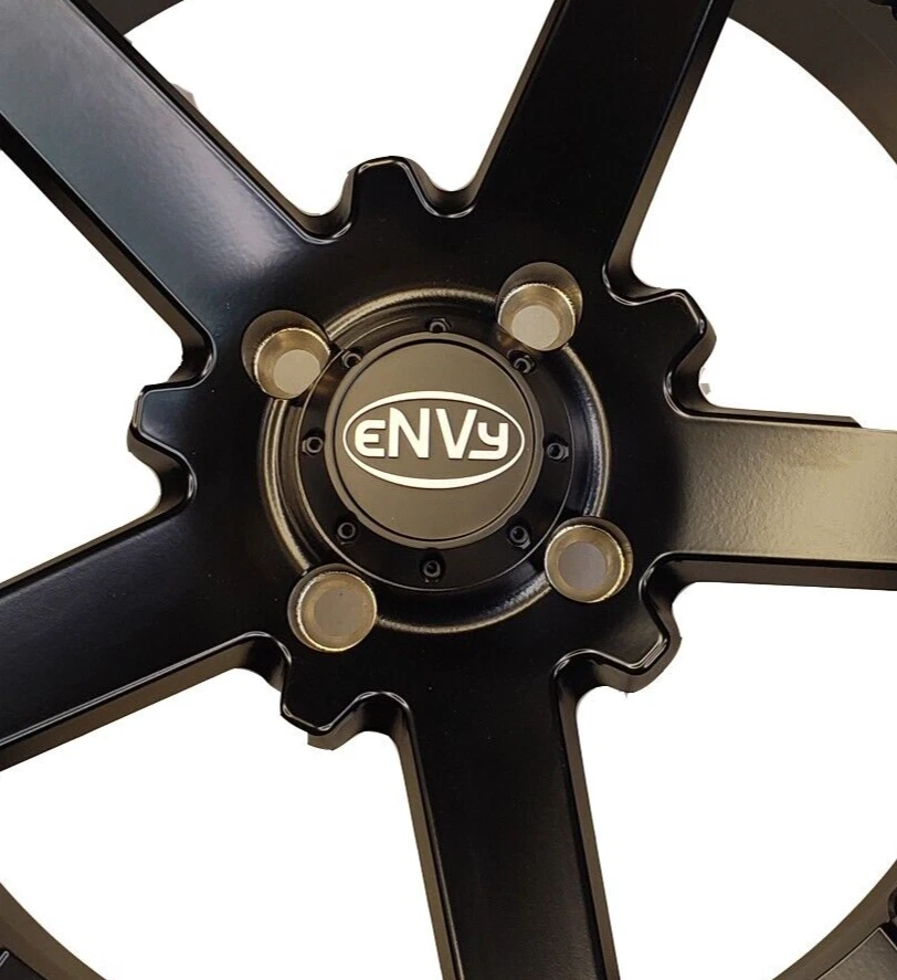 15" Golf Cart Wheel Rim Matt Black 15x7 Intimidator 3:4 Offset 4/4 Pattern Foto 4 de 4