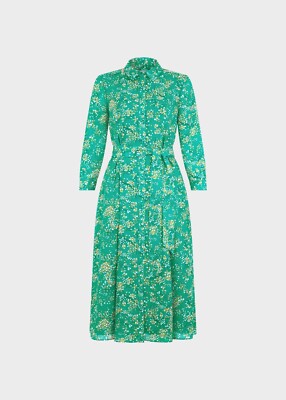 hobbs green floral dress Buy Hobbs Green Thea Tie Belted Dress from Next USA
