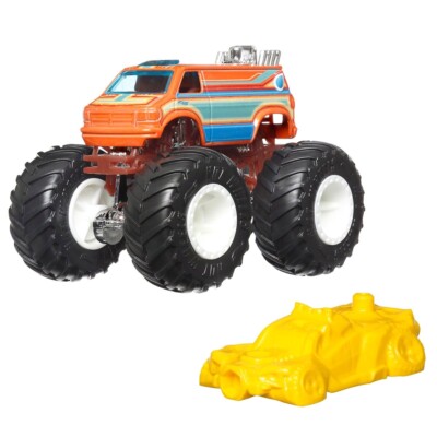 Hot Wheels Monster Trucks Dodge RAM Van Crash Legend Kids