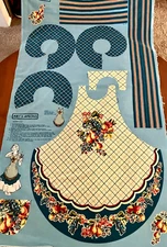 Daisy Kingdom - Amy's Aprons - "Retro Fruit" #9016 - Pre-Printed Cloth Panel