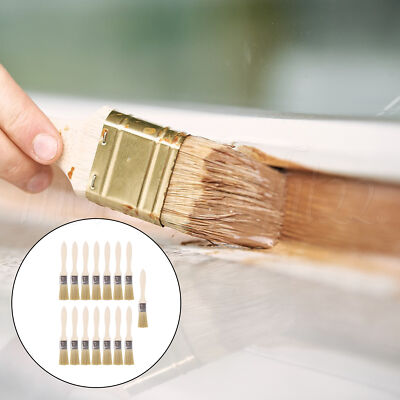 Chip Paint Brush w/ Thickened Wood Handle for Varnishes & Stains 1inch Set of 15