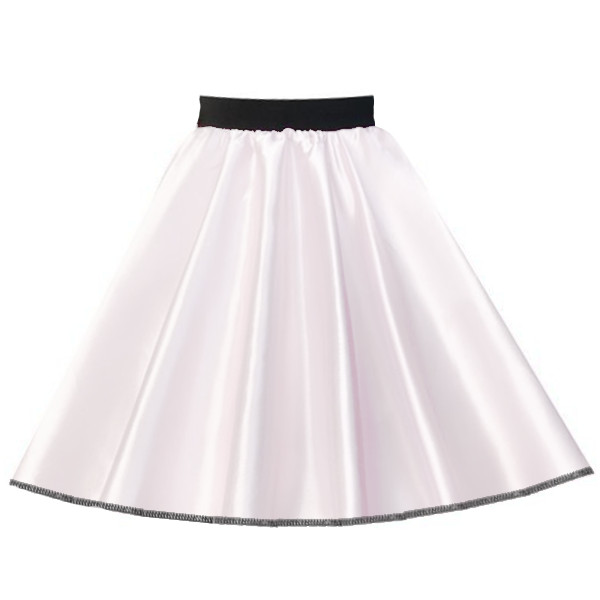 NIÑAS 50s Falda Disfraz 21 Pulgadas SATINADO Rock n Roll ESPRAY PARA EL CABELLO Grasa Vestido Elegante