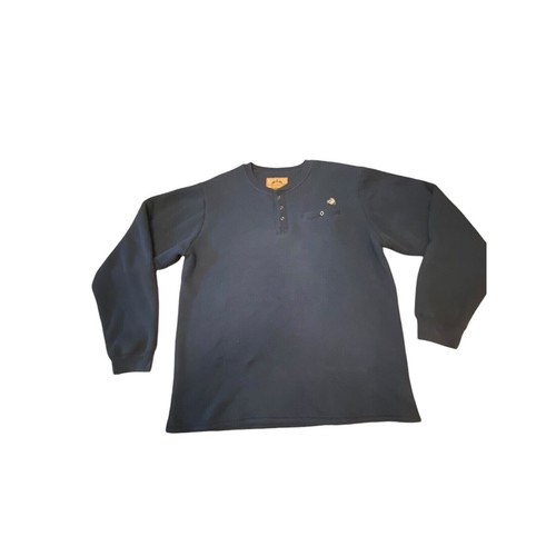 Legendary Whitetail Original Deer Gear Navy Henley Fleece Lined Men’s XL - Picture 1 of 15