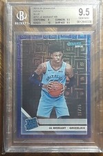 JA MORANT 2019-20 Panini Donruss Rookie Blue Infinite RC 16/35 BGS 9.5 GEM MINT
