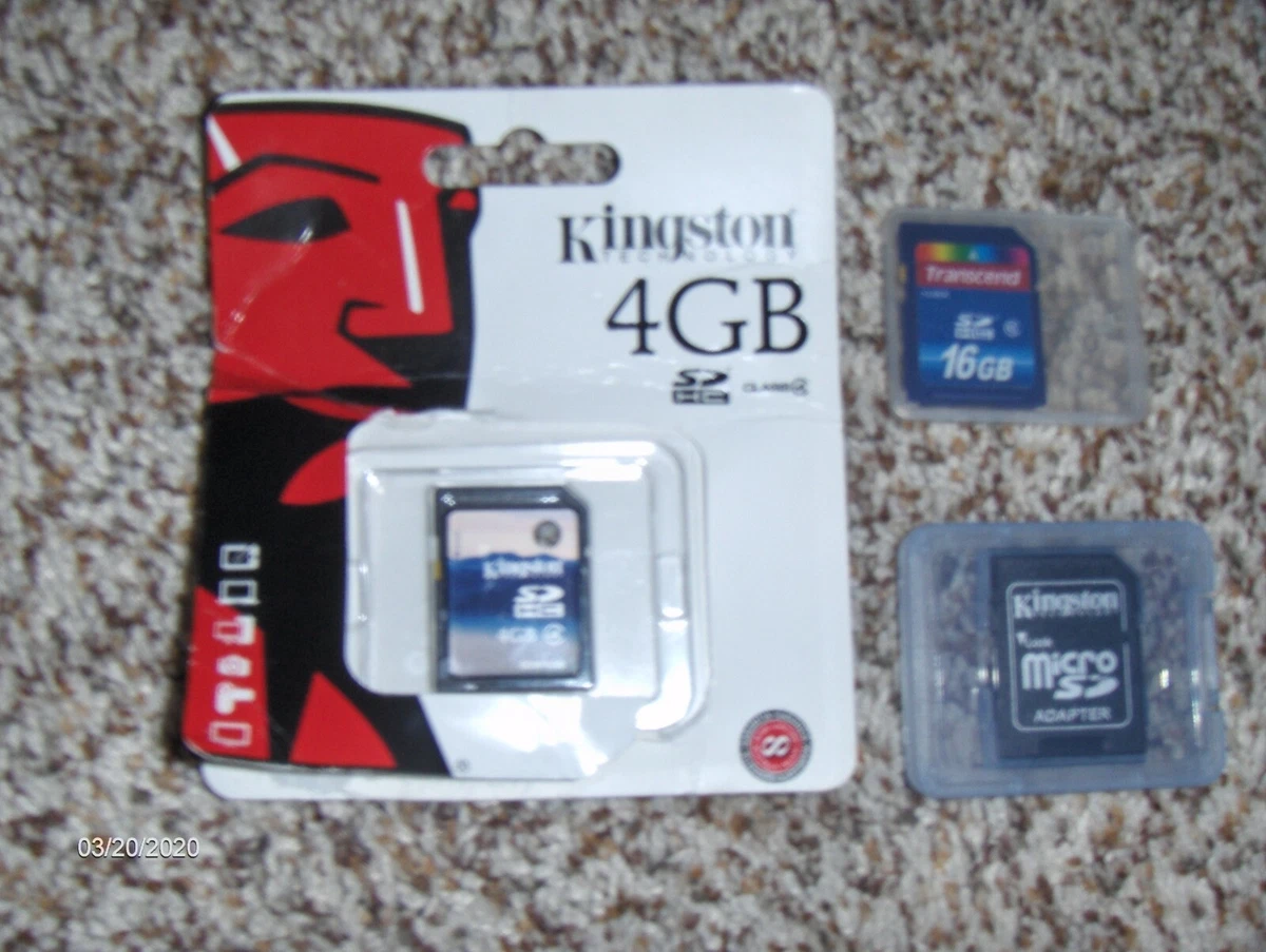 Kingston micro SD SDHC 4 Go GB 8 Go 16 Go 32 Go TF Classe 4/10 Carte Mémoire eBa