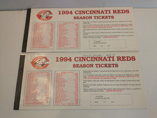 Vintage Cinti Reds 1994 Tickets & 1980,1981 World Series & Playoff Rain Checks