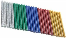 Set of 50 Glitter Hot Glue Sticks, 5 Assorted Colors by Apple Crafts