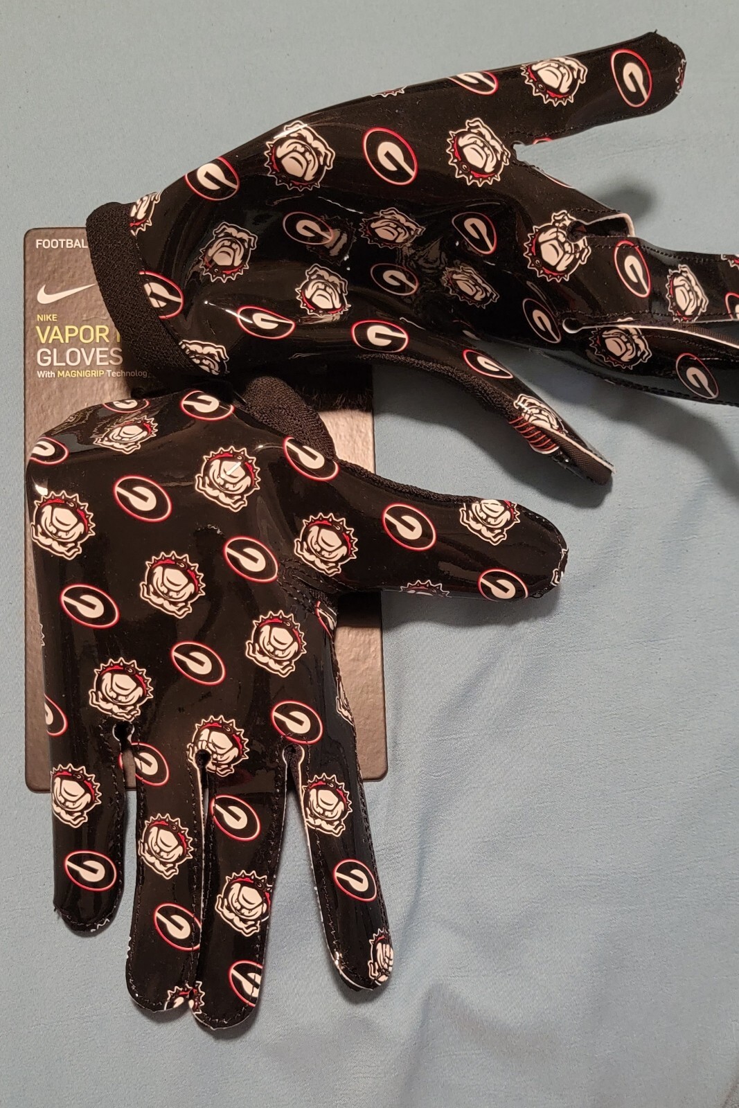 New Nike Vapor Knit Bulldogs Team Issue Receiver Gloves Black