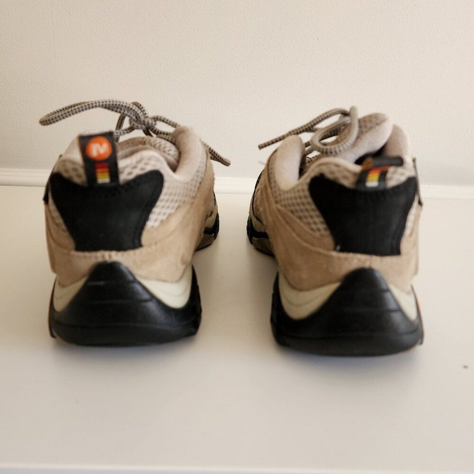 Scarpe da trekking Merrell Moab Ventilatore Taupe taglia 8 5 Vibram stringate J86612 donna