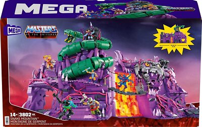Snake Mountain Burg Masters Of The Universe Mega Construx Probuilders Mattel