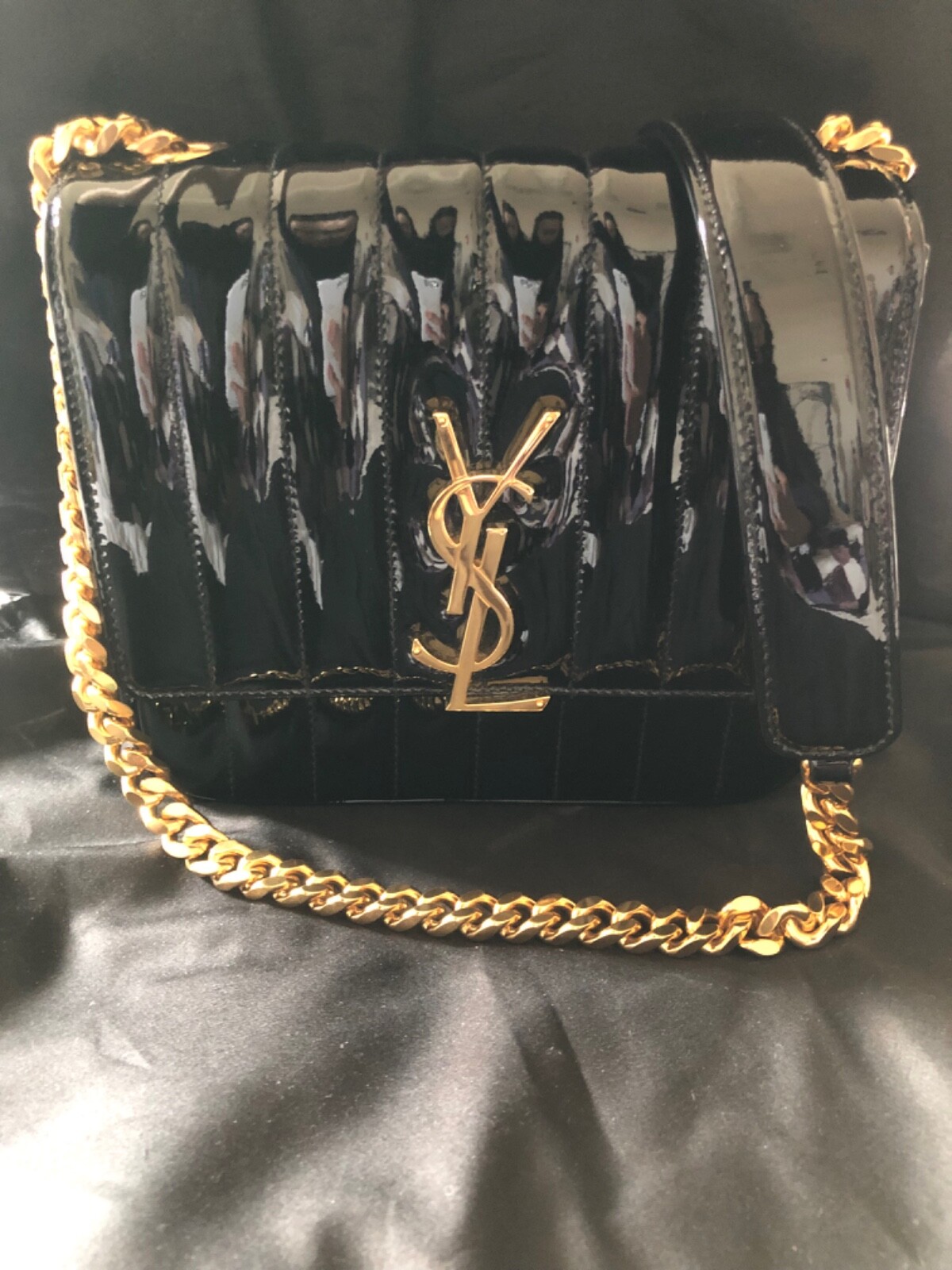 NUOVA Tracolla Saint Laurent Patent Vicky