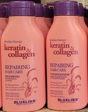 Luxliss Keratin &Collagen Repairing Hair Care Shampoo, Conditioner Combo