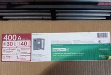 Square D SU3040D400CN Rainproof 3R Surface Enclosure, 400 Amp 1 Phase, 3W