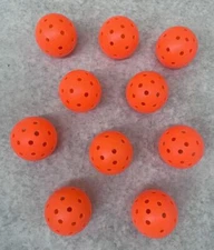Lot of 10 Orange Franklin Pickleballs X-40 52952X