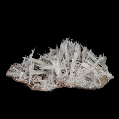 Scolecite Sprays with Stilbite on Heulandite Natural Mineral Specimen # B 5171