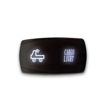 CARGO LIGHT - Horizontal LED Rocker Switch 5 Pin Dual Light 20A 12V ON/OFF