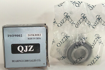 1 NEW QJZ 203KRR2 RADIAL DEEP GROOVE BALL BEARING NIB ***MAKE OFFER***
