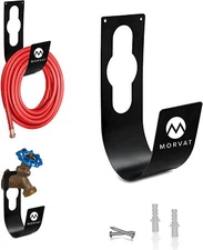 Morvat 100FT Premium Heavy Duty Rust-Resistant Metal Hose Hanger