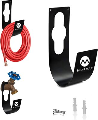 #ad Morvat 100FT Premium Heavy Duty Rust Resistant Metal Hose Hanger $11.99