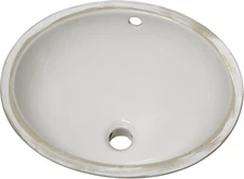 495221.020 Ovalyn Ceramic Undermount Oval Bathroom Sink, 19.25" L X 16.25" W X 7