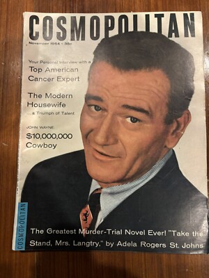 1954 NOVEMBER COSMOPOLITAN MAGAZINE - JOHN WAYNE FRONT COVER - E 14280
