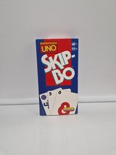 Skip-Bo UNO Mattel blau rote Ausgabe 2003 Kartenspiel Sammler Vintage Rar ✅️