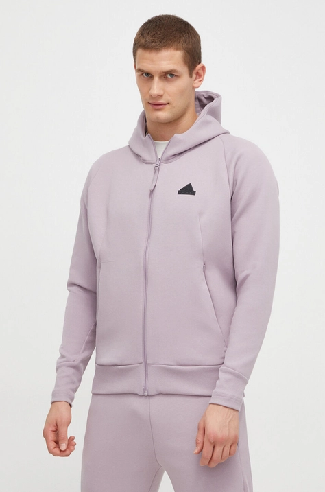 【楽天最安値に挑戦】 Jacket Track Hooded Full-Zip Premium Z.N.E. adidas (IR5231) eBay | XL Men Purple Light ラッピング・包装
