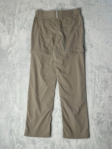 LL Bean Pants Girls 14 Tan Vista Convertible Zip Off Nylon Outdoor Hiking Kids - Picture 4 of 15