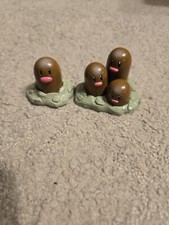 Pokémon 1999 Vintage C.G.T.S.J TOMY Figures: Diglett and Dugtrio