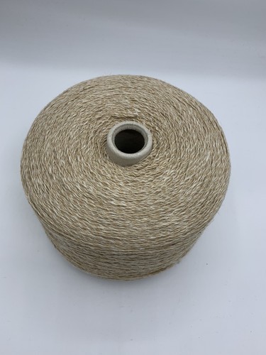 500 Gram Cone 50% Linen/50% Merino. 2/12nm Crochet/knit/crafts. Uk Spun. Natural - Picture 2 of 6