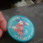WDW- Sorcerer Mickey 3" Pin - Button Walt Disney World 25 Years Of Magic — photo 3