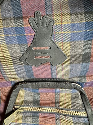 Pendleton Tartan Plaid Wool Backpack w/Leather Handle | eBay display picture 3