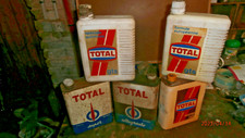 BIDONS HUILE ANCIENS : lot de