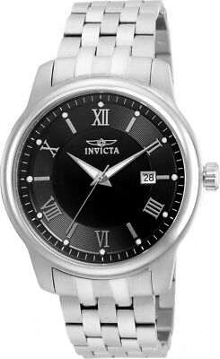 New Mens Invicta 23012 Vintage Black Dial Stainless Steel Bracelet Watch  886678281169 | eBay