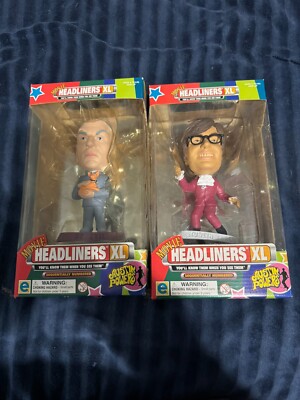 AUSTIN POWERS DR.EVIL HEADLINERS XL FIGURES NIB 1999 BOBBLE HEAD FIGURES NUMBERS