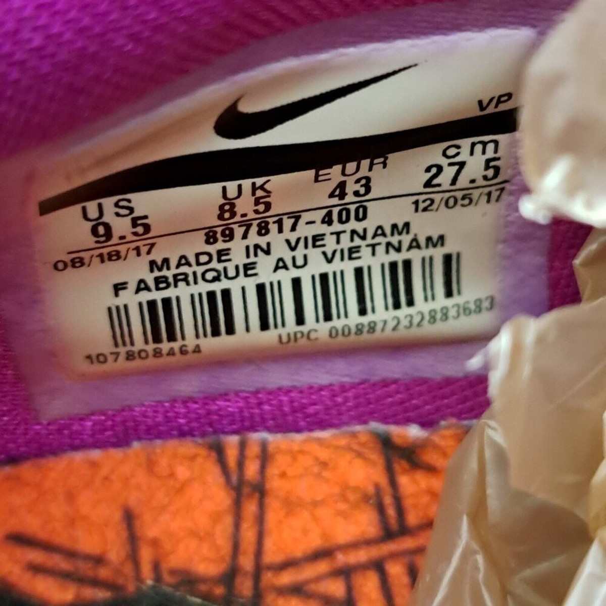 %Nike KD 10 All Star Men’s 9.5 Fuschia - 897817-400 Sneakers - A1 Nike KD 10 All StarMens Size 9 W 10.5 Ocean Fog/Fuchsia  main image 2