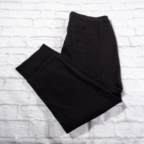 JMS Just my Size klassische Passform schwarz hoher Bund gerade Damen Jeans 22W
