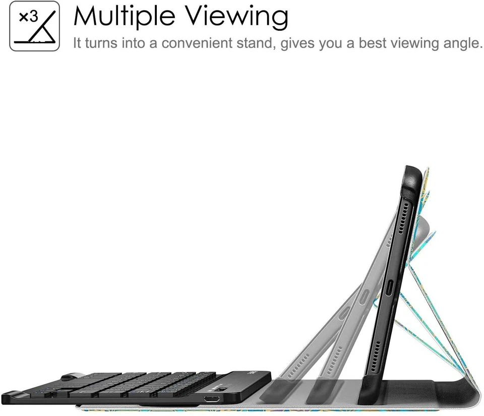 Keyboard Case for Samsung Galaxy Tab A 8.4" (2020) Slim Lightweight Stand Cover - Image 4 of 4